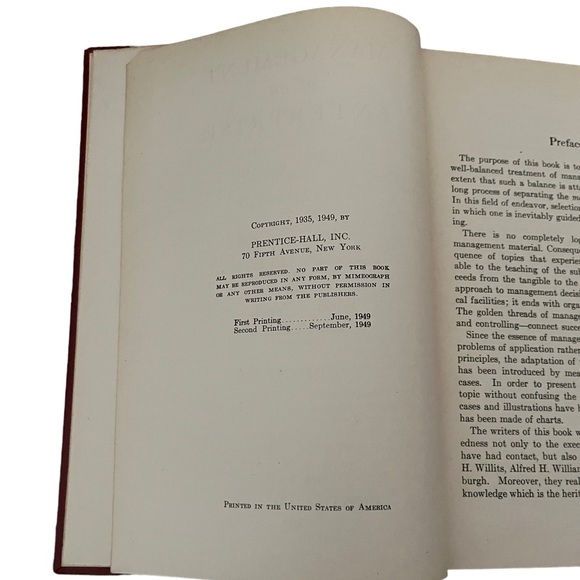 *NFS*Vintage Management of an Enterprise Second Edition 1949 Hardcover - Picture 8 of 12